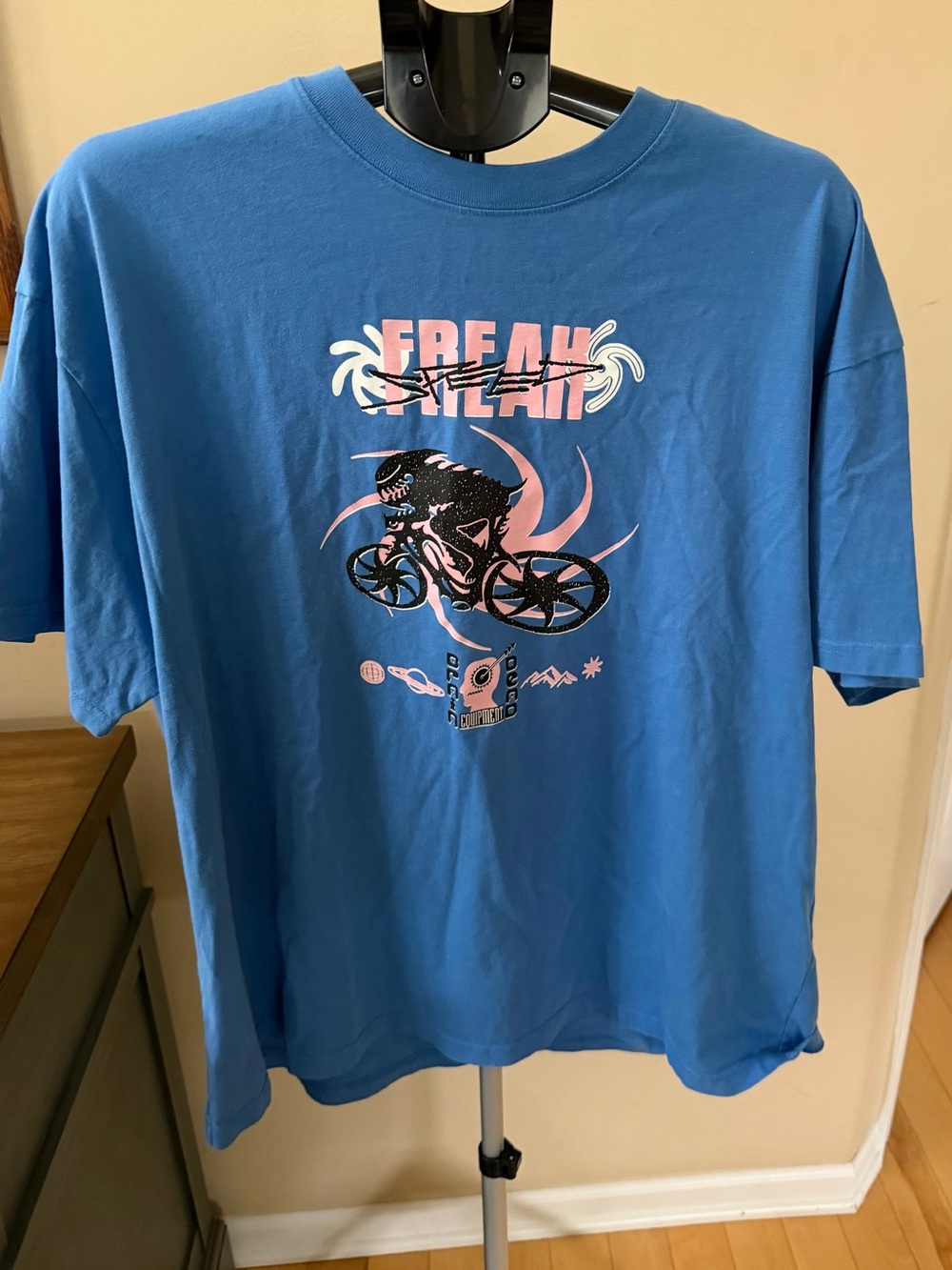 Brain Dead Freak Scream Graphic Tee Blue XL Streetwear